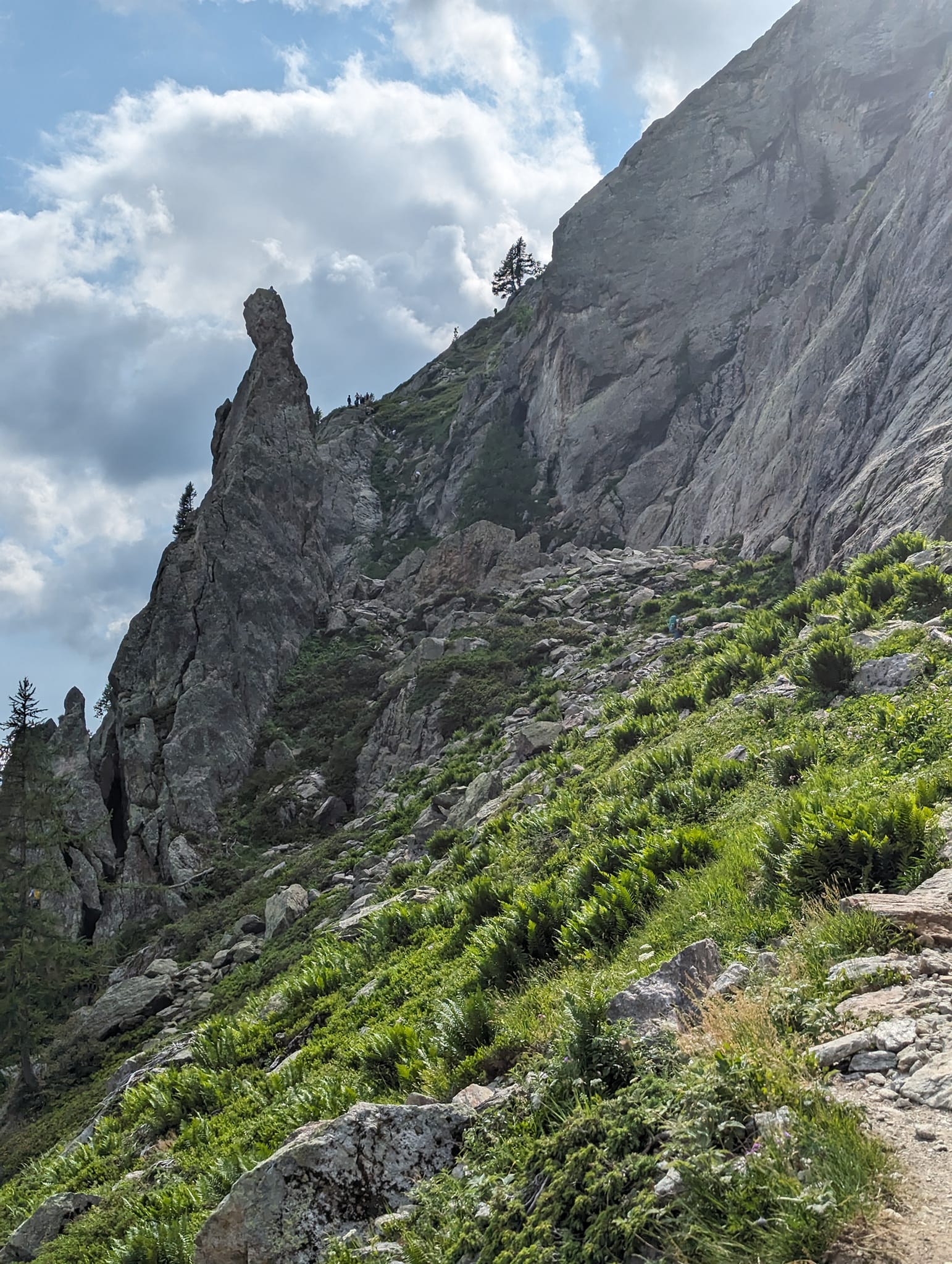 Her begynner seksjonen med stigene.
