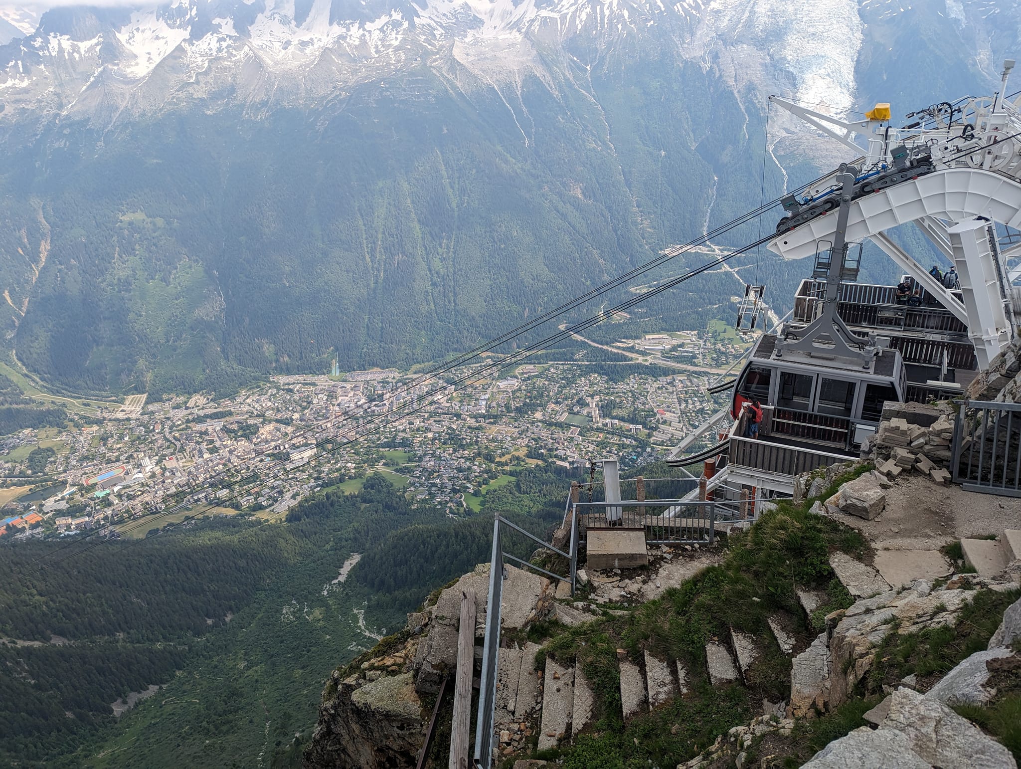 Gondolen ned til Charmonix
