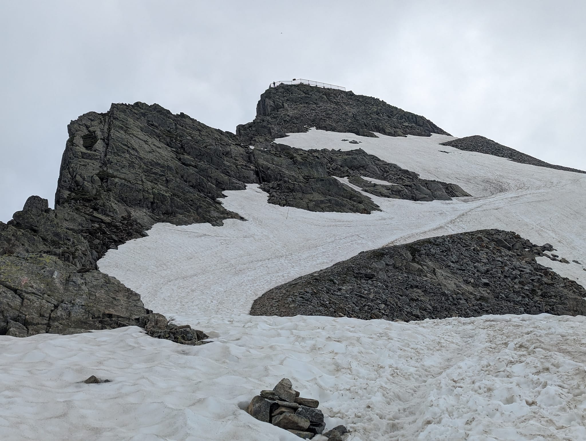 Toppen av Brevent i sikte
