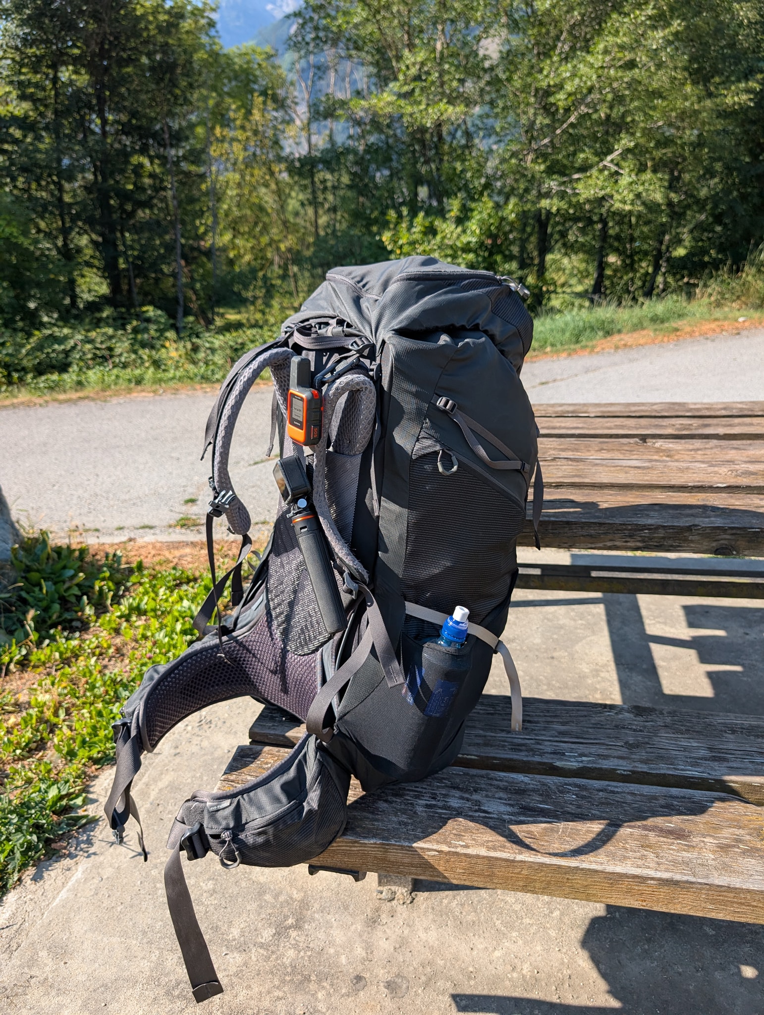 Sekken pakket med proviant og klar for tur.