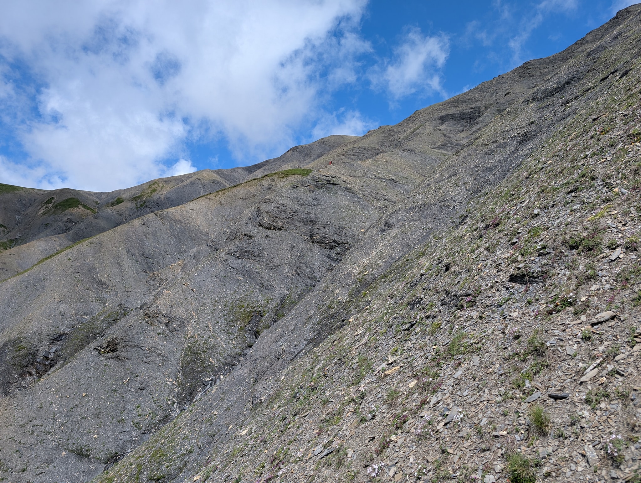 Stigningen opp til tredje passet
