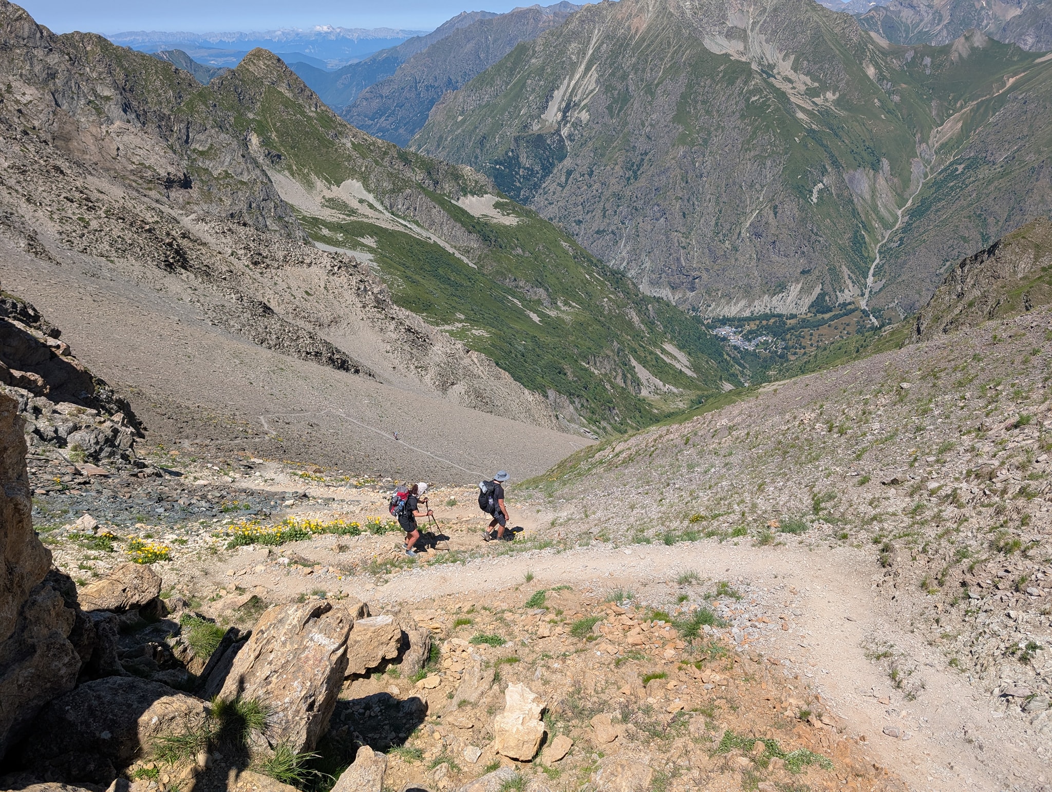 Bratt nedstigning fra passet skapte problemer for enkelte.