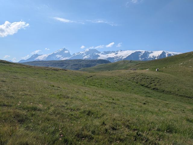 Endelig framme på passet Col de St.George (2244 moh.)